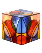 Lampe de chevet façon Tiffany Sphères multicolore - 15x15x15 cm